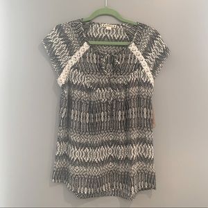 Black & White Blouse